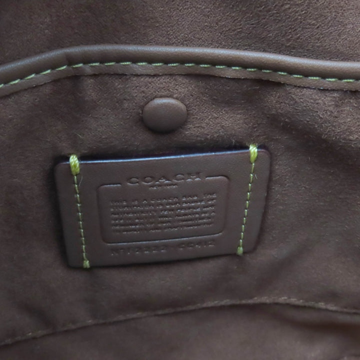精美 COACH 手提包 Revel 撞色包 红色皮革 女款 CC412