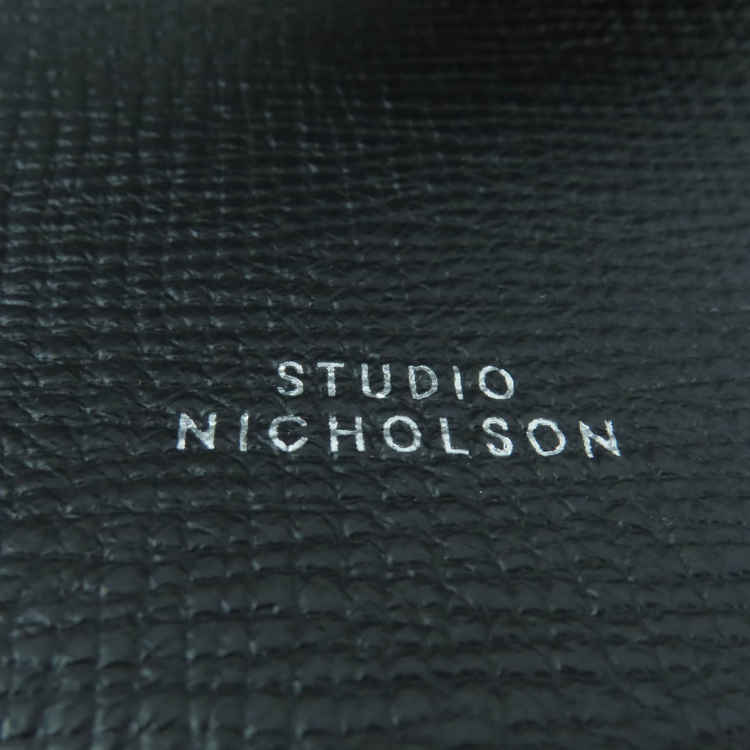 素晴らしい STUDIO NICHOLSON トートバッグ DOUBLET TYPE2 PALMELLATO ブラックレザー レディース