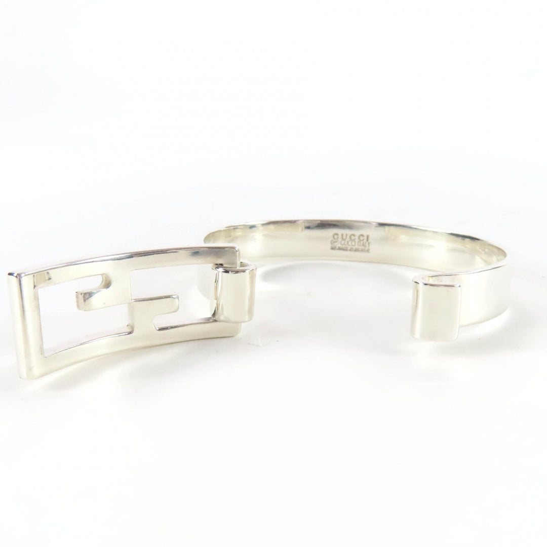 Great GUCCI bracelet GG Bangle Silver AG925 Women