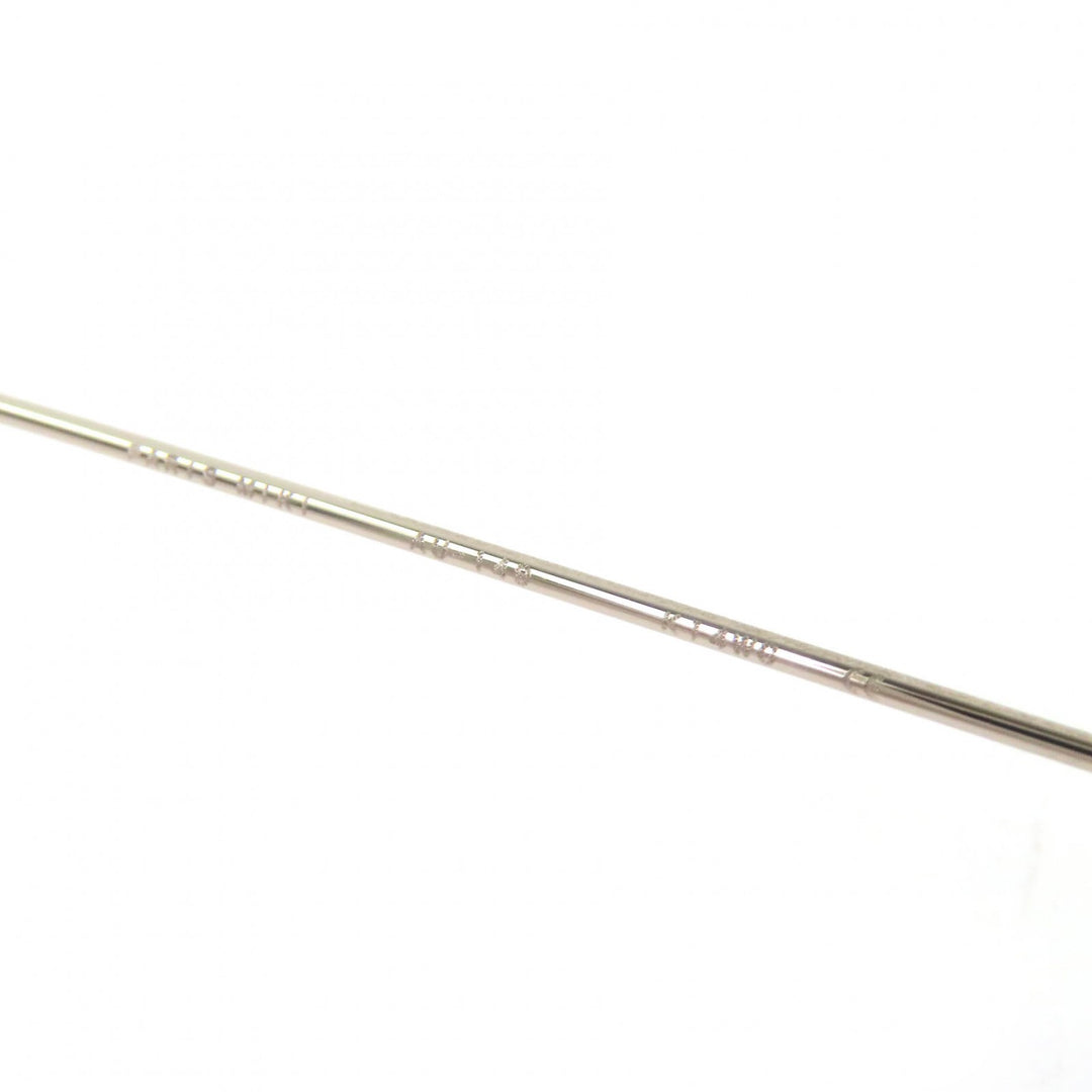 Great PARIS MIKI Glasses SUPER SMOOTH Two Point Rimless Silver K14WG mens