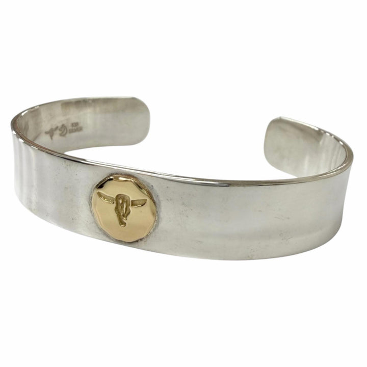 Great TADY&KING Bangle Flat Bangle Gold Plated Longhorn