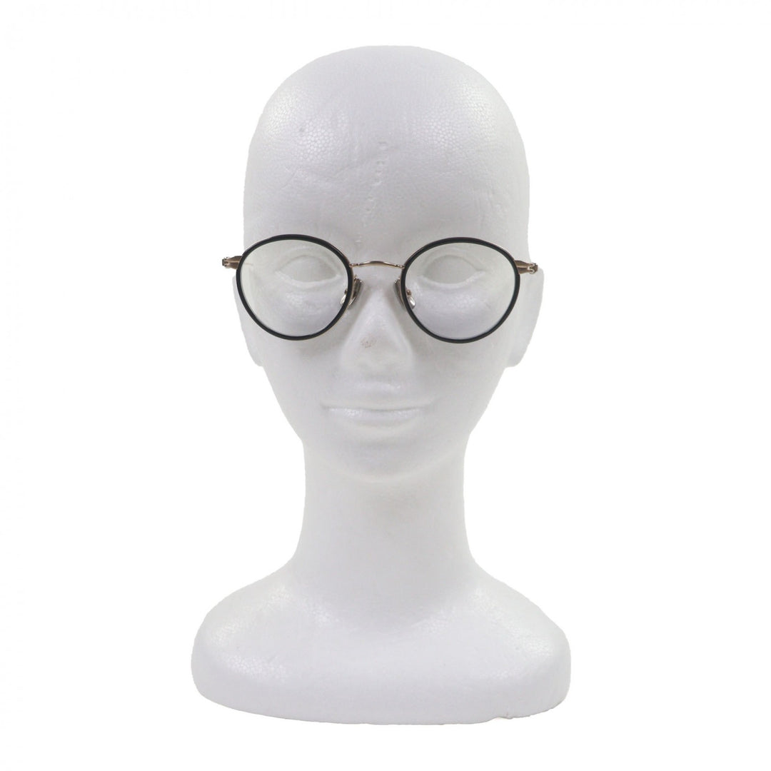 Excellent 金子眼鏡 Glasses Boston gold Titanium mens KM-26L