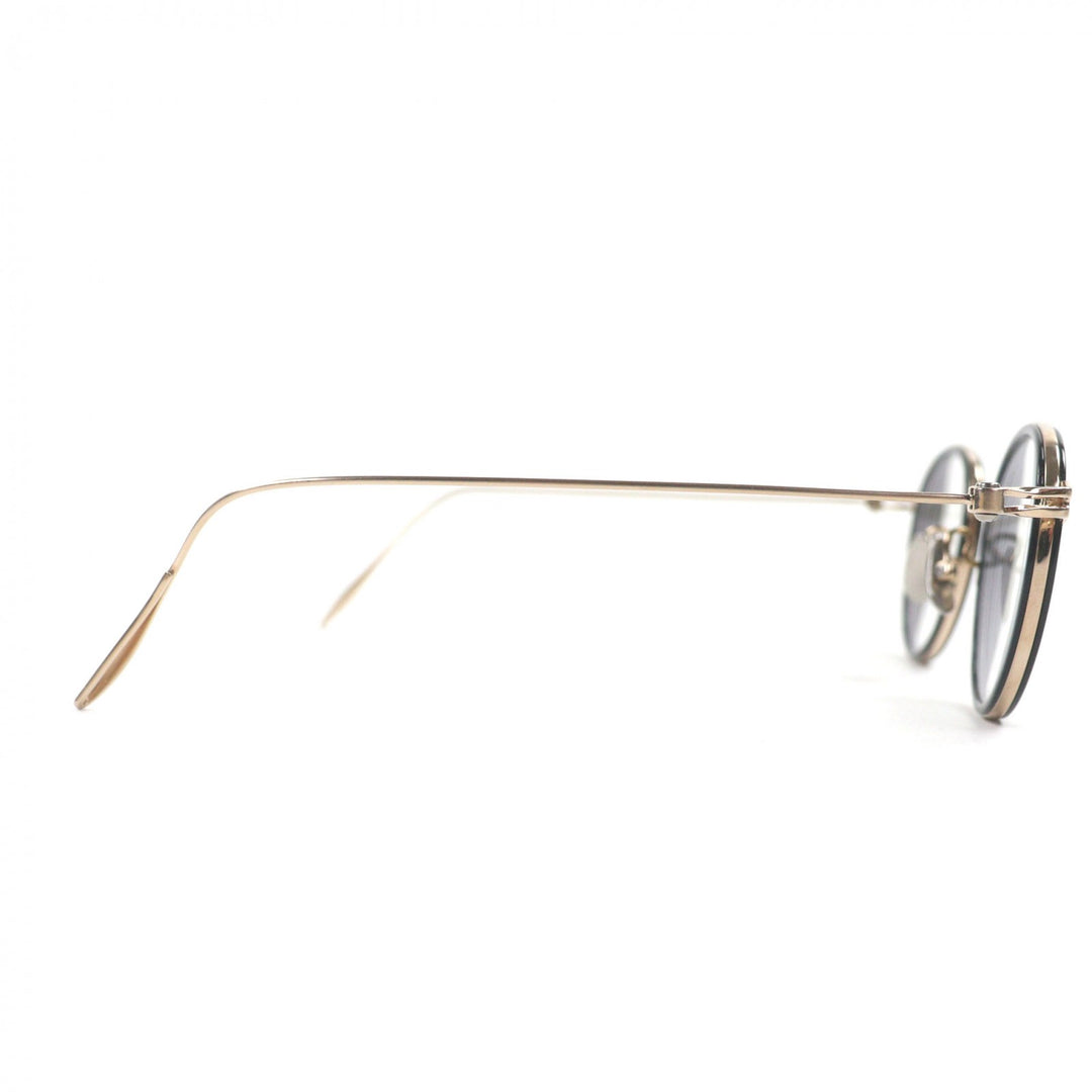 Excellent 金子眼鏡 Glasses Boston gold Titanium mens KM-26L