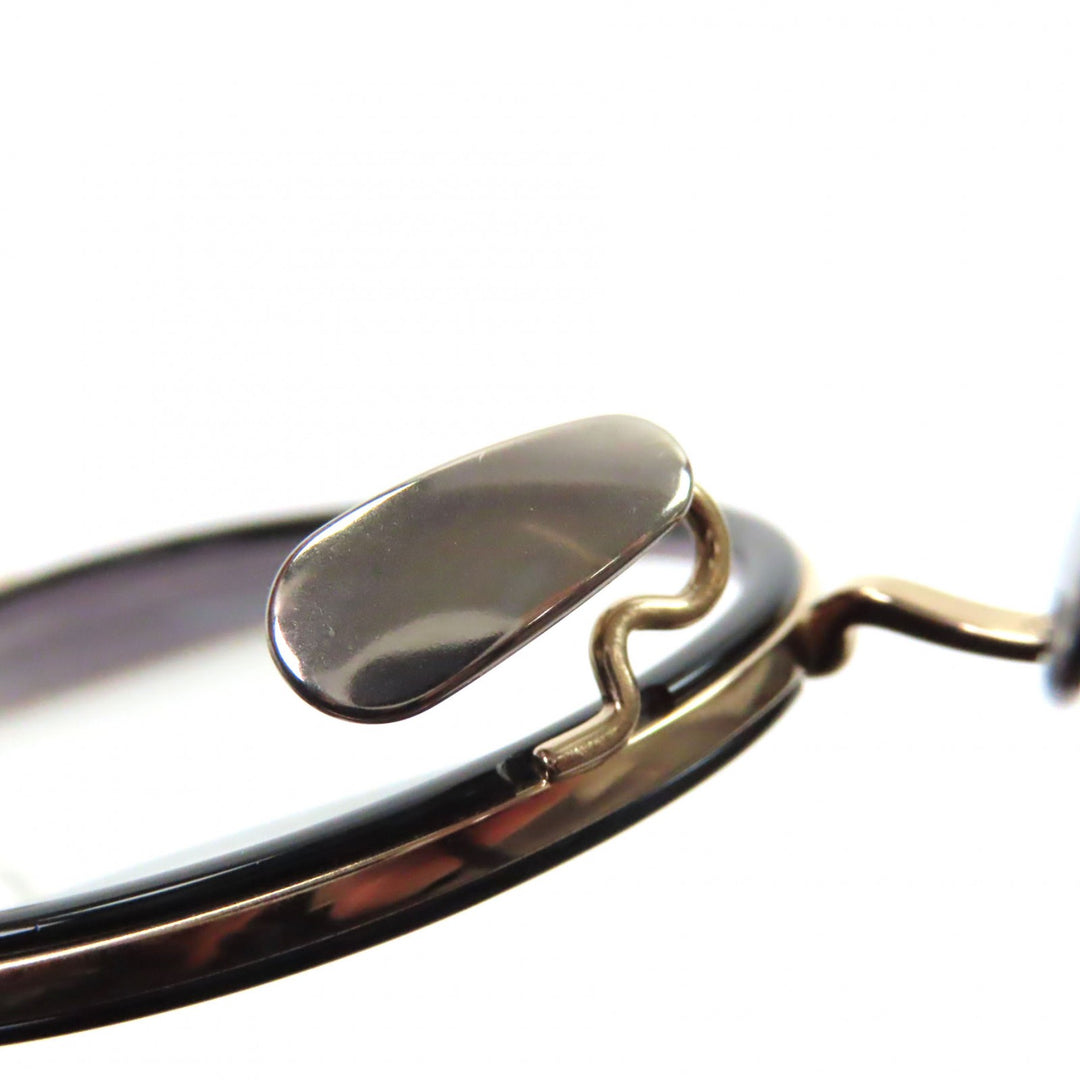 Excellent 金子眼鏡 Glasses Boston gold Titanium mens KM-26L