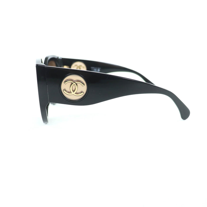 新品 CHANEL サングラス バタフライシェイプ ブラック レディース 5550-A