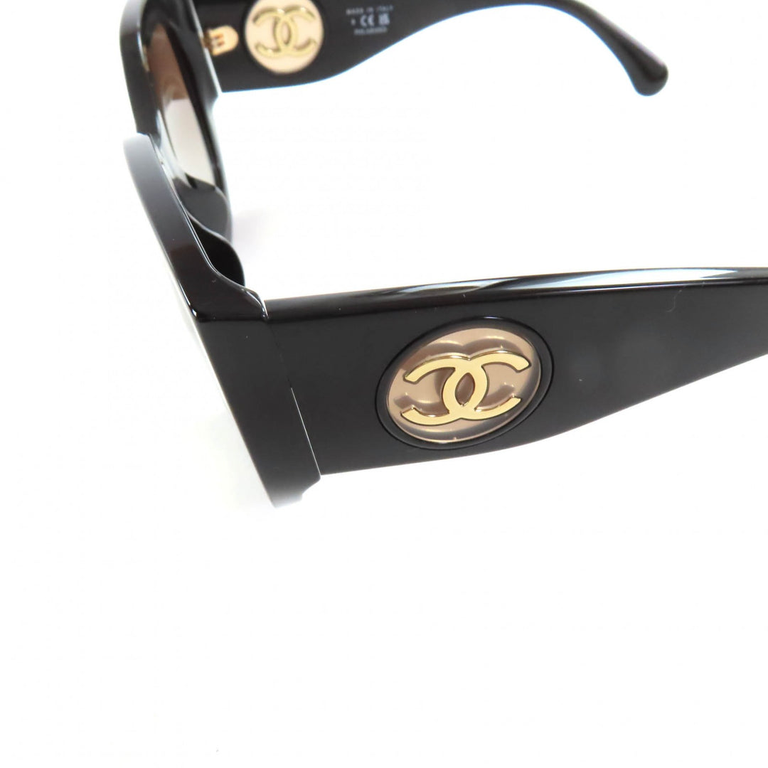 新品 CHANEL サングラス バタフライシェイプ ブラック レディース 5550-A