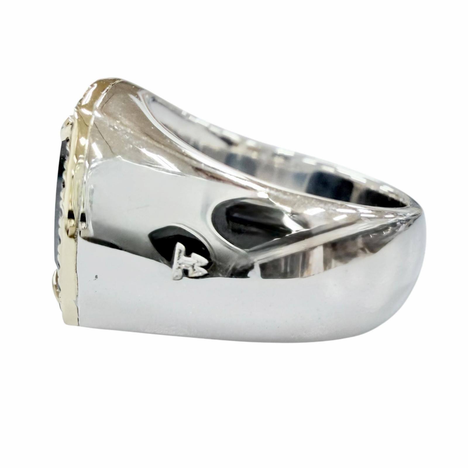 Excellent TOM WOOD Ring ring May Ring Black Onyx Diamond Silver