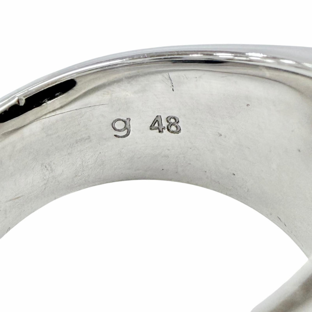 Excellent TOM WOOD Ring ring May Ring Black Onyx Diamond Silver 925 mens 48