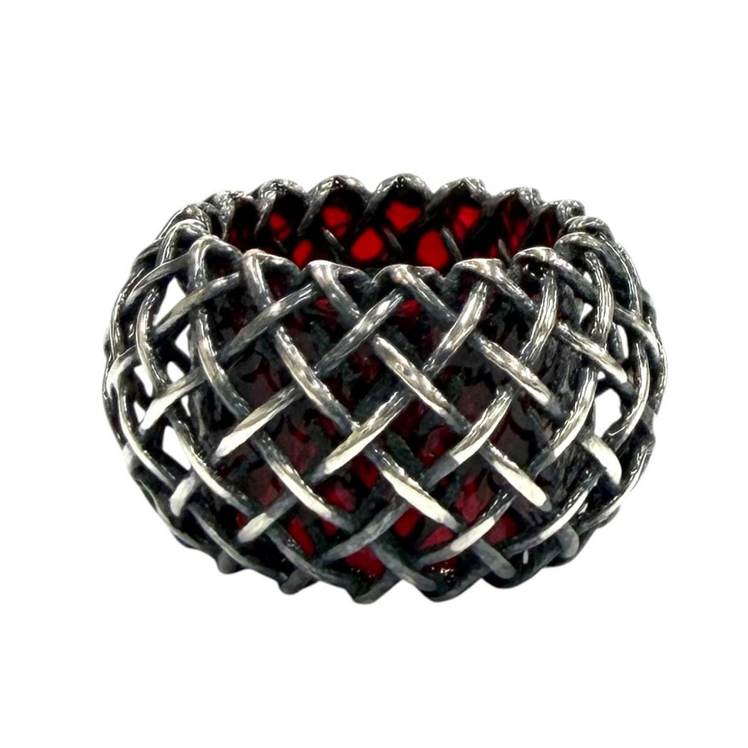 Great BOTTEGAVENETA Pierce Pierce ring set Silver 925 Women