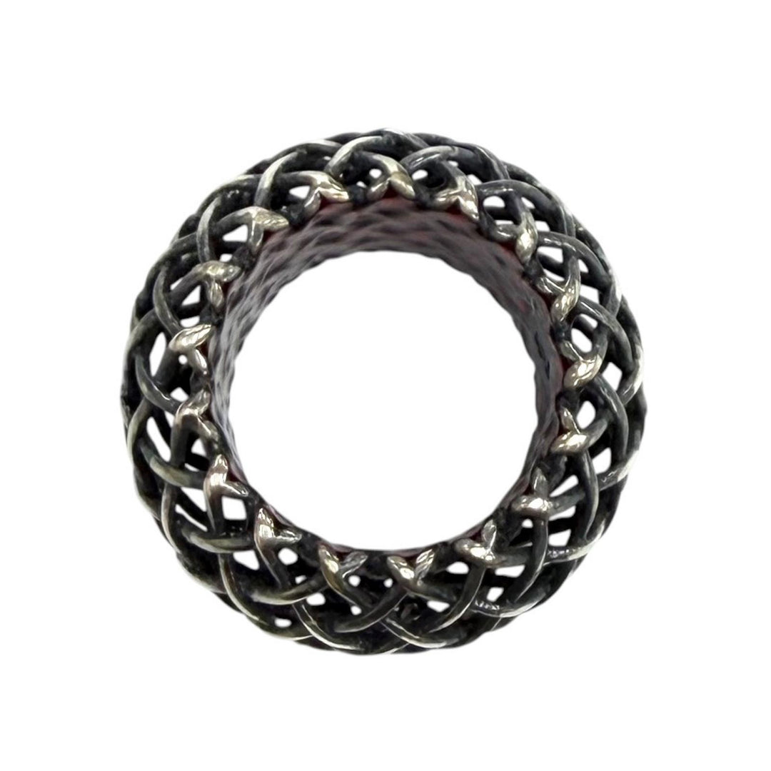 Great BOTTEGAVENETA Pierce Pierce ring set Silver 925 Women