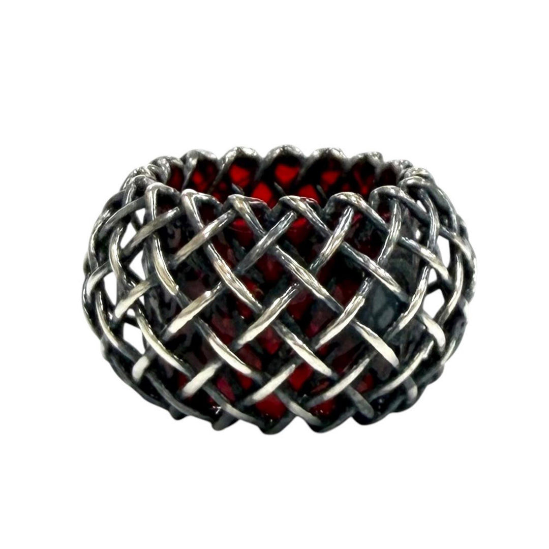 Great BOTTEGAVENETA Pierce Pierce ring set Silver 925 Women