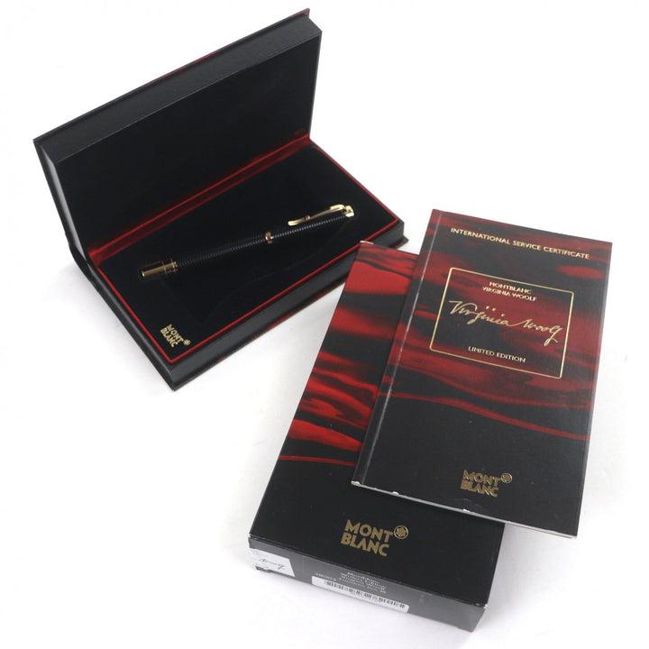 Excellent MONTBLANC fountain pen Writers Series 2006 Virginia Woolf black 18K
