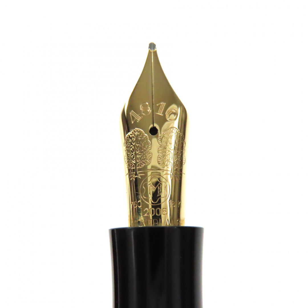 Excellent MONTBLANC fountain pen Writers Series 2006 Virginia Woolf black 18K