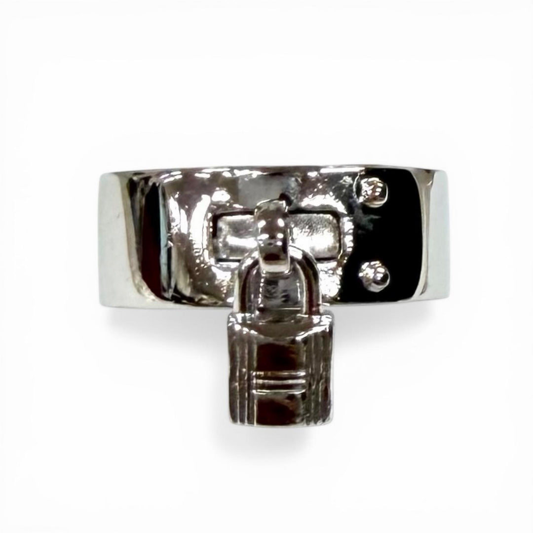Great HERMES Ring Kelly ring Silver 925 Women 47