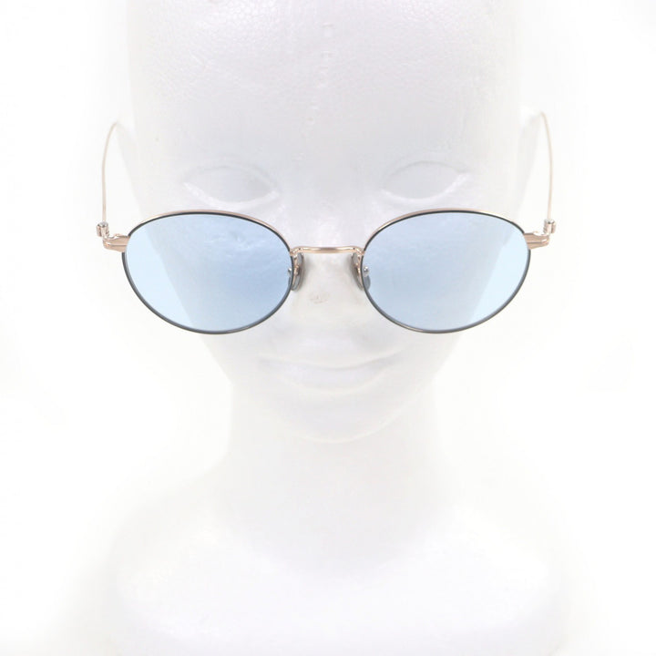Excellent 金子眼鏡 sunglasses Round frame Pink gold mens KMS-12