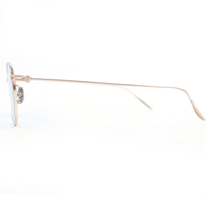 Excellent 金子眼鏡 sunglasses Round frame Pink gold mens KMS-12