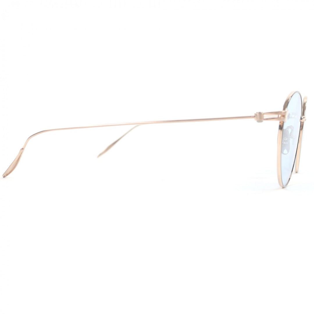 Excellent 金子眼鏡 sunglasses Round frame Pink gold mens KMS-12