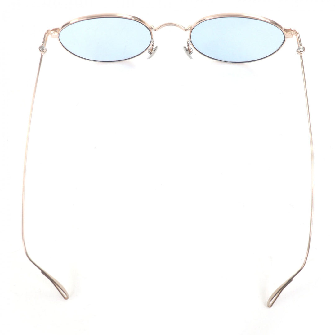 Excellent 金子眼鏡 sunglasses Round frame Pink gold mens KMS-12