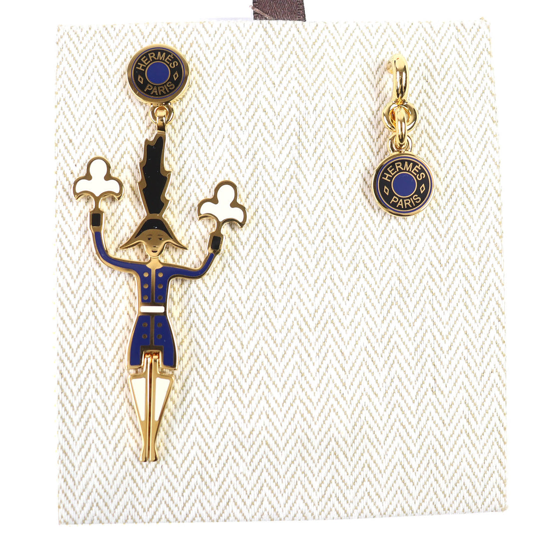 美品 エルメス ブークレ ドール アーティフィシェ ファイアワークス マスター ピアス