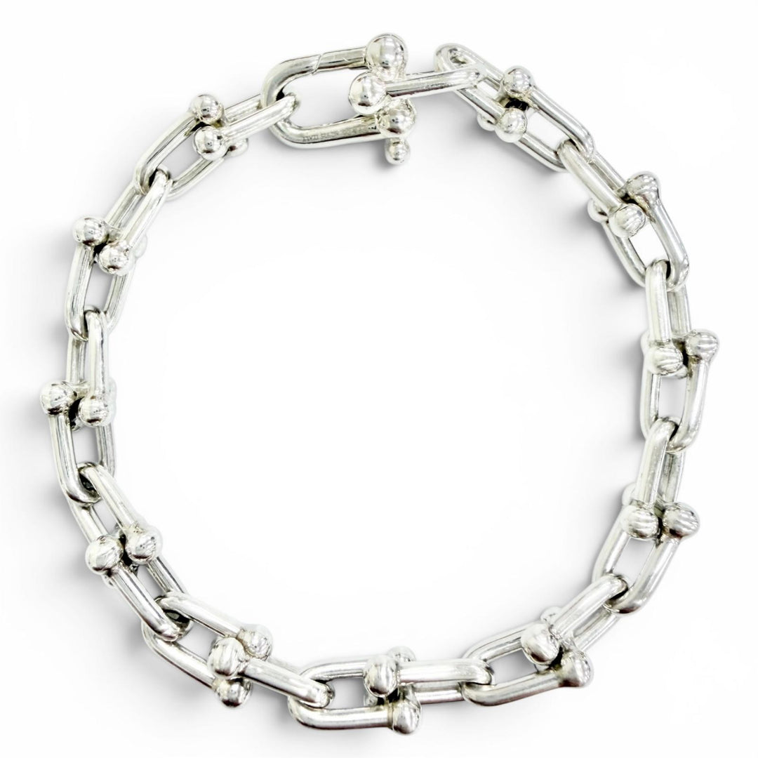 Great TIFFANY&Co. bracelet Small Link Bracelet 24 links Silver AG925 Women