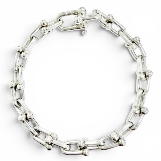 Great TIFFANY&Co. bracelet Small Link Bracelet 24 links Silver AG925 Women