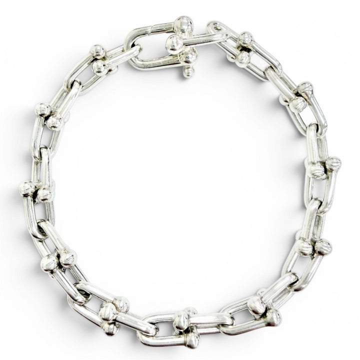 Great TIFFANY&Co. bracelet Small Link Bracelet 24 links Silver AG925 Women