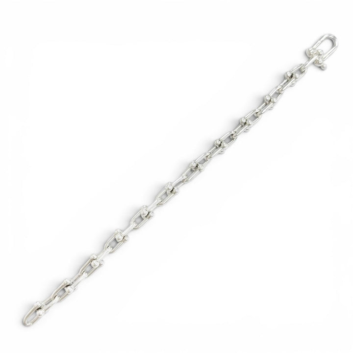 Great TIFFANY&Co. bracelet Small Link Bracelet 24 links Silver AG925 Women