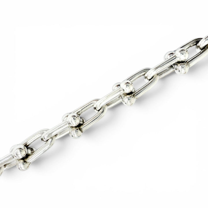 Great TIFFANY&Co. bracelet Small Link Bracelet 24 links Silver AG925 Women