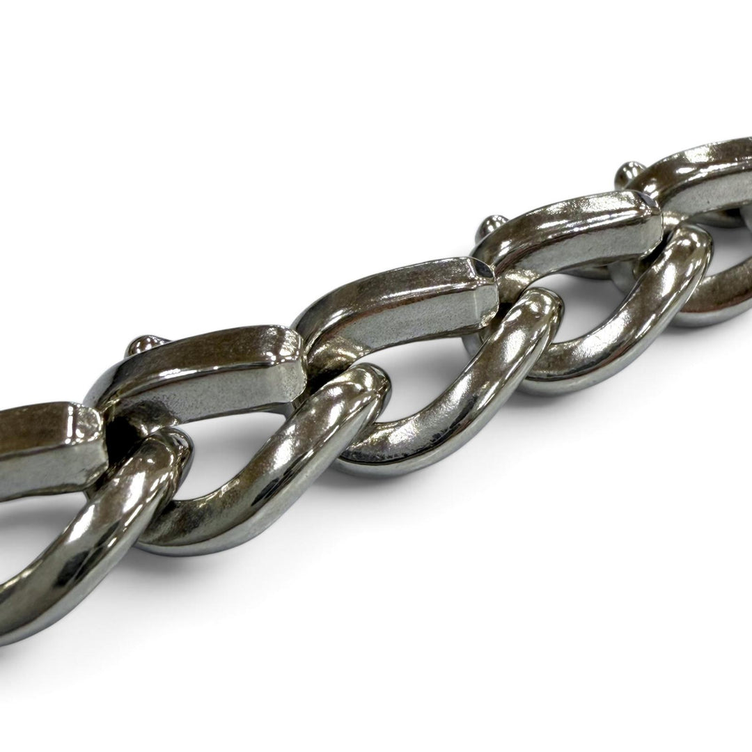 Great TIFFANY&Co. bracelet Forge High Polish Medium Silver AG925 Women 22
