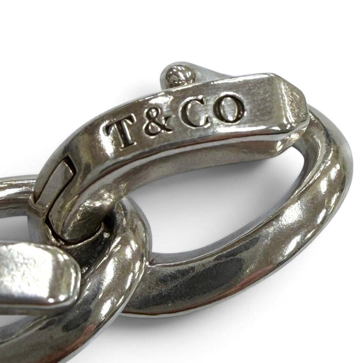 Great TIFFANY&Co. bracelet Forge High Polish Medium Silver AG925 Women 22