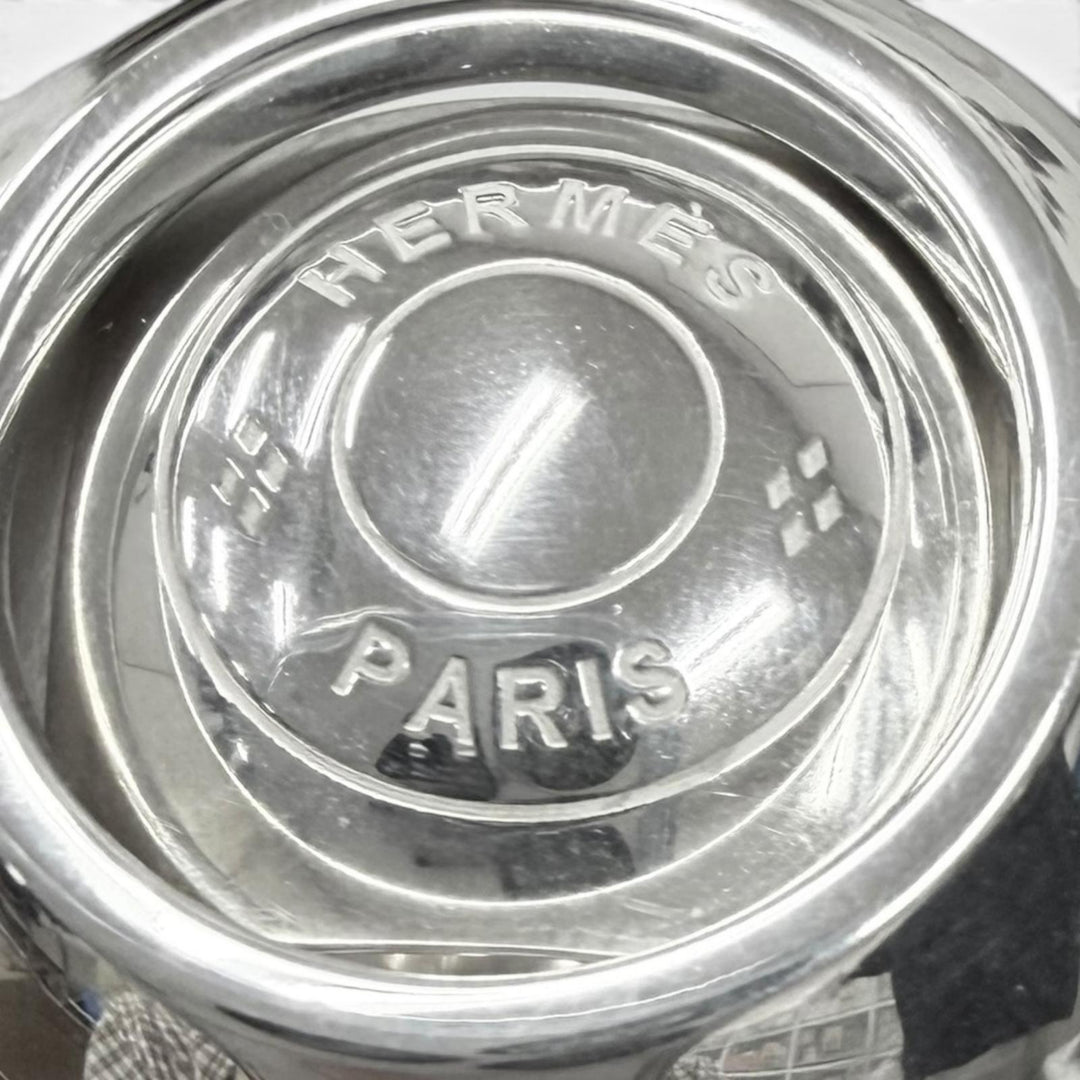 Great HERMES Ring ring Extra Wide Serie Silver AG925 Women