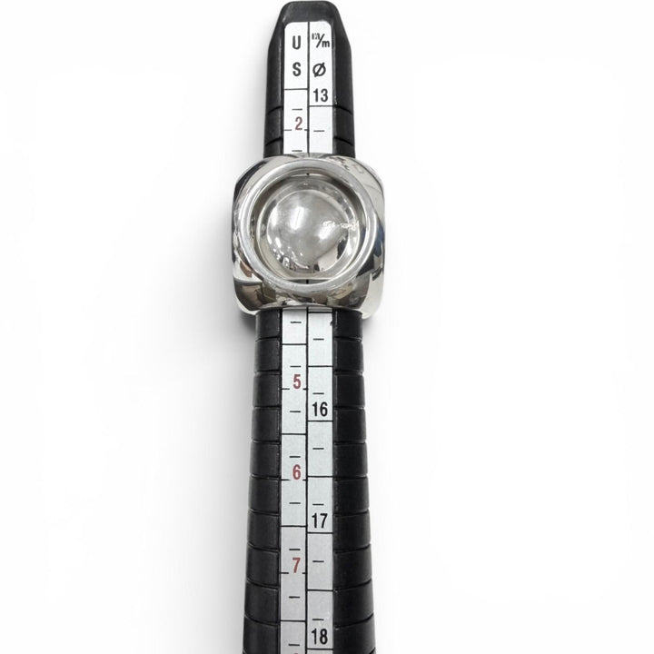 Great HERMES Ring ring Extra Wide Serie Silver AG925 Women