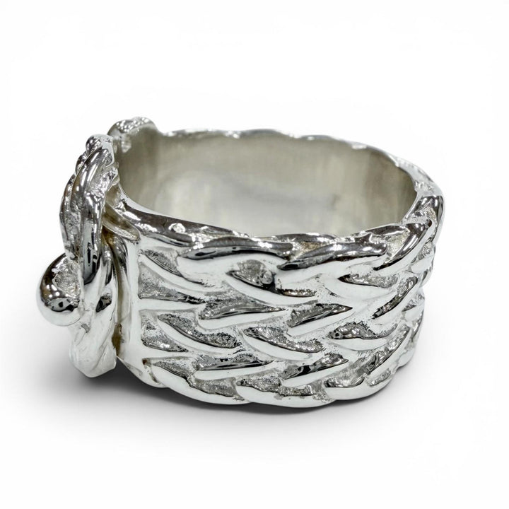 Excellent HERMES Ring ring Diane Silver 925 Women 50