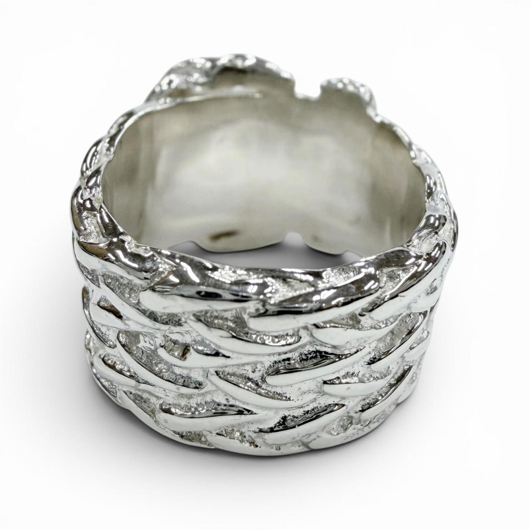 Excellent HERMES Ring ring Diane Silver 925 Women 50