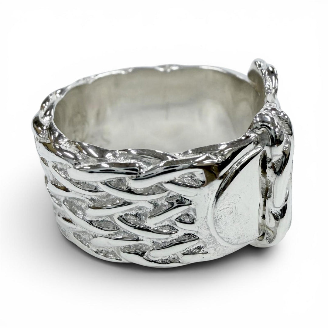 Excellent HERMES Ring ring Diane Silver 925 Women 50