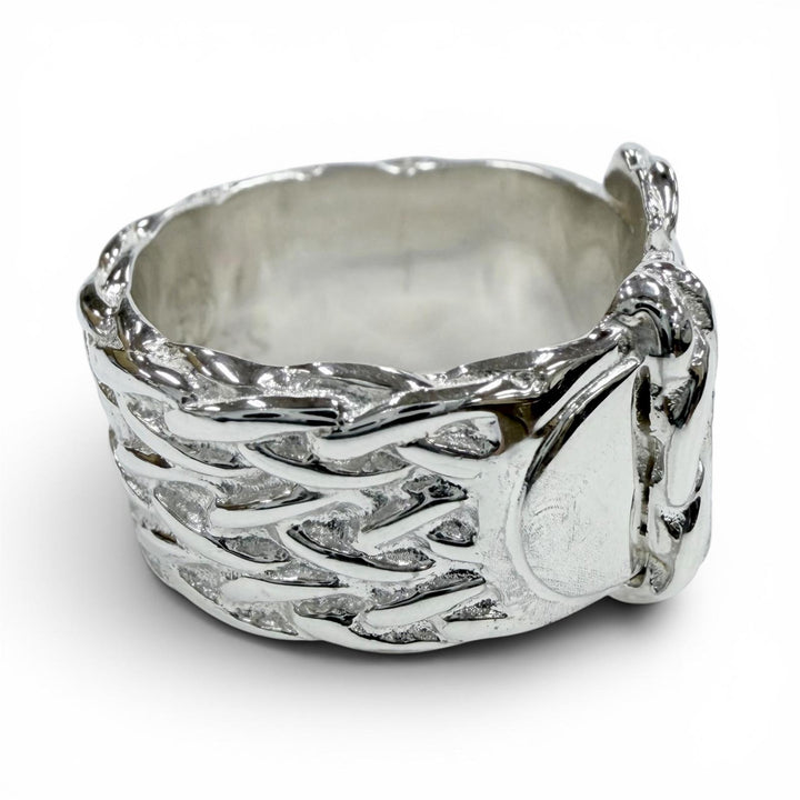 Excellent HERMES Ring ring Diane Silver 925 Women 50