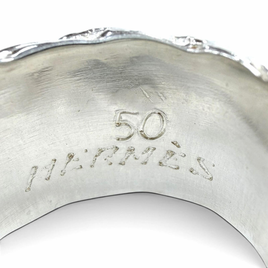 Excellent HERMES Ring ring Diane Silver 925 Women 50