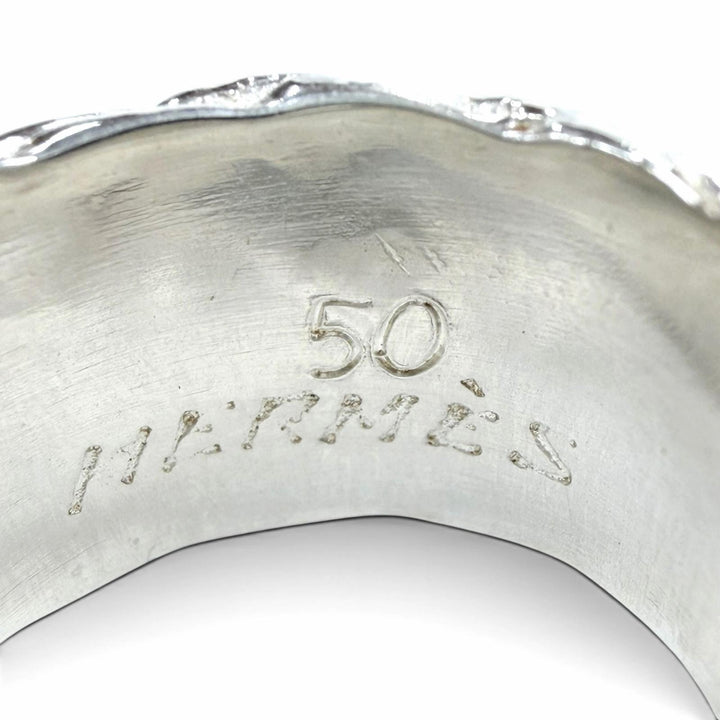 Excellent HERMES Ring ring Diane Silver 925 Women 50