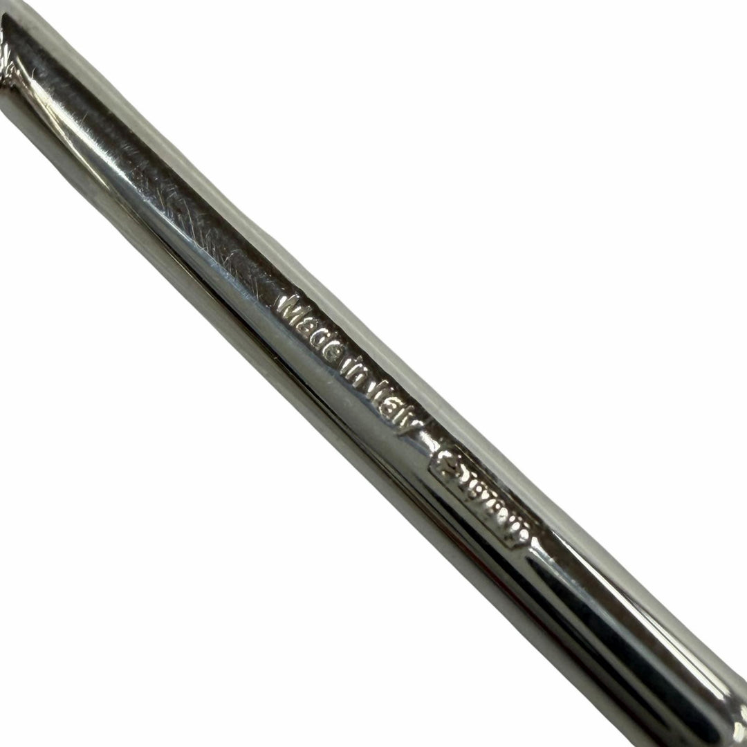 Great HERMES Pierce Loop MM Silver AG925 Women