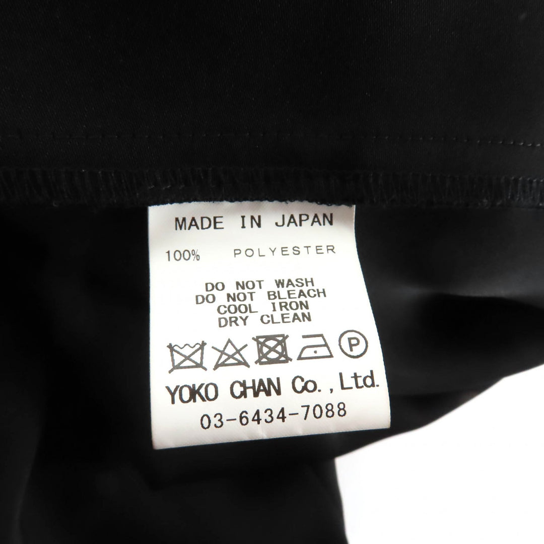 Excellent YOKO CHAN one piece black polyester Women 38 YCD-423-912