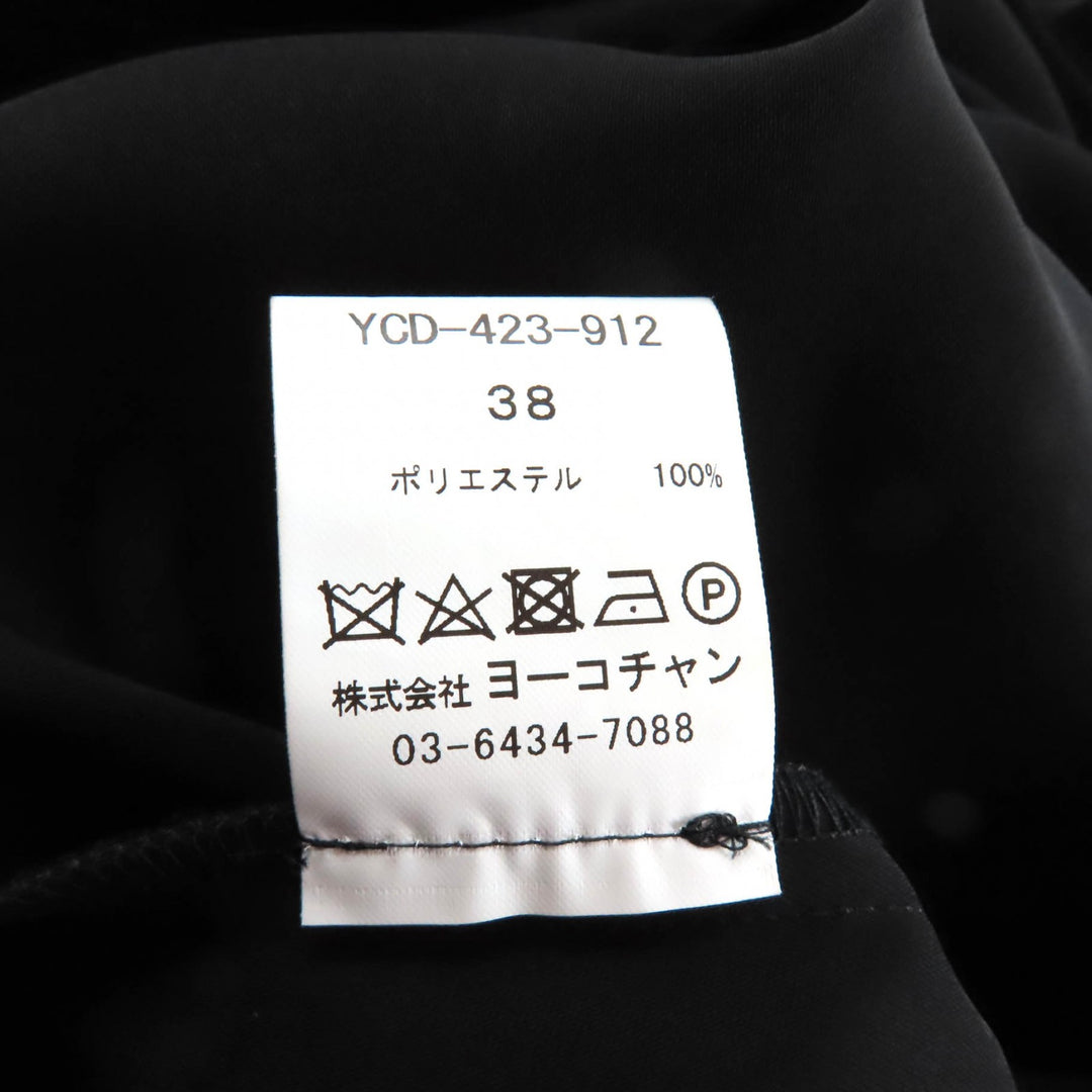 Excellent YOKO CHAN one piece black polyester Women 38 YCD-423-912