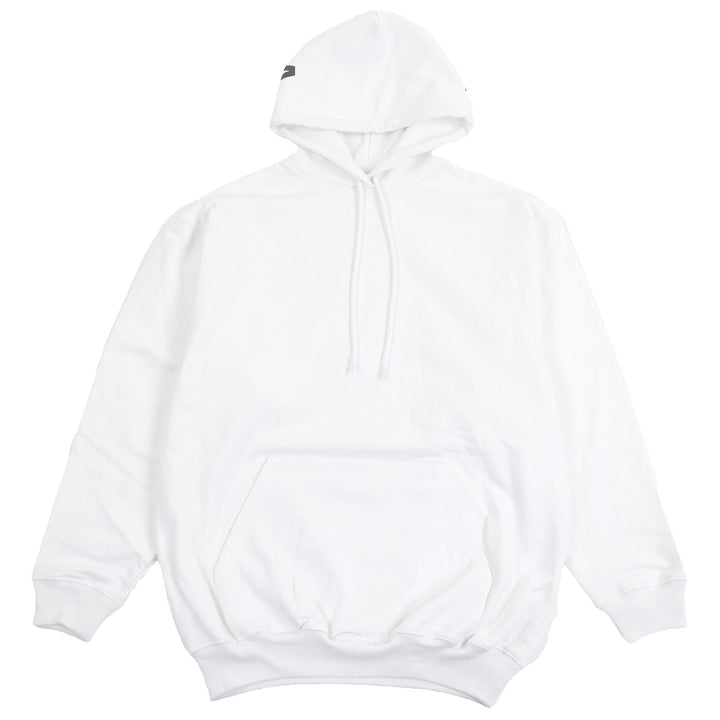 精美 BALENCIAGA 连帽衫，Logo 印花套头衫，白色纯棉，男款 XS 码 528351