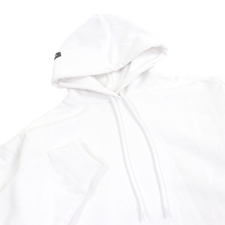 精美 BALENCIAGA 连帽衫，Logo 印花套头衫，白色纯棉，男款 XS 码 528351