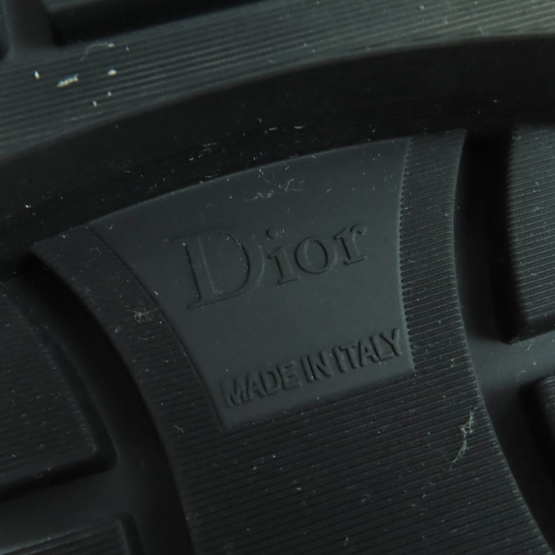 クリスチャン・ディオールのショートブーツ「DIOR EMPREINTE」レザーとCDメタルの素晴らしい組み合わせ 36.5