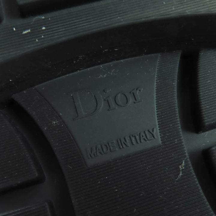 クリスチャン・ディオールのショートブーツ「DIOR EMPREINTE」レザーとCDメタルの素晴らしい組み合わせ 36.5