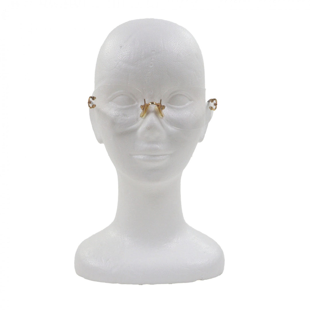 Great Cartier Glasses Two Point Logo Metal gold mens