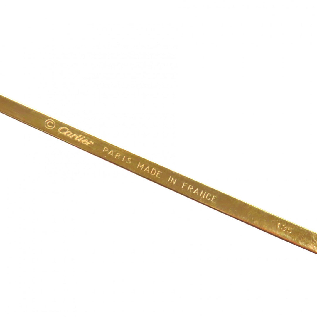 Great Cartier Glasses Two Point Logo Metal gold mens