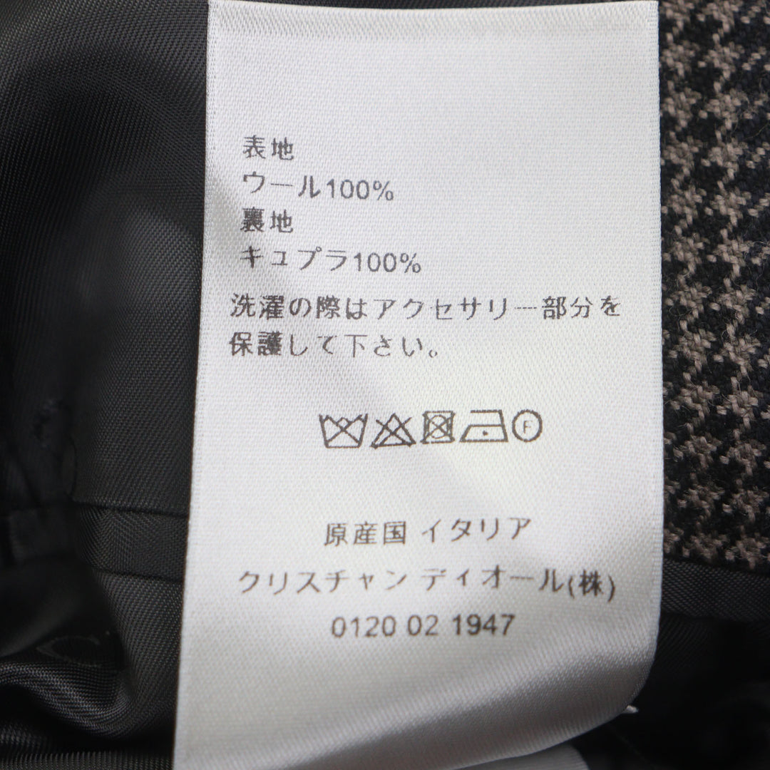 素晴らしいDIORコート ブラウンウール メンズ 46 293C381B5637