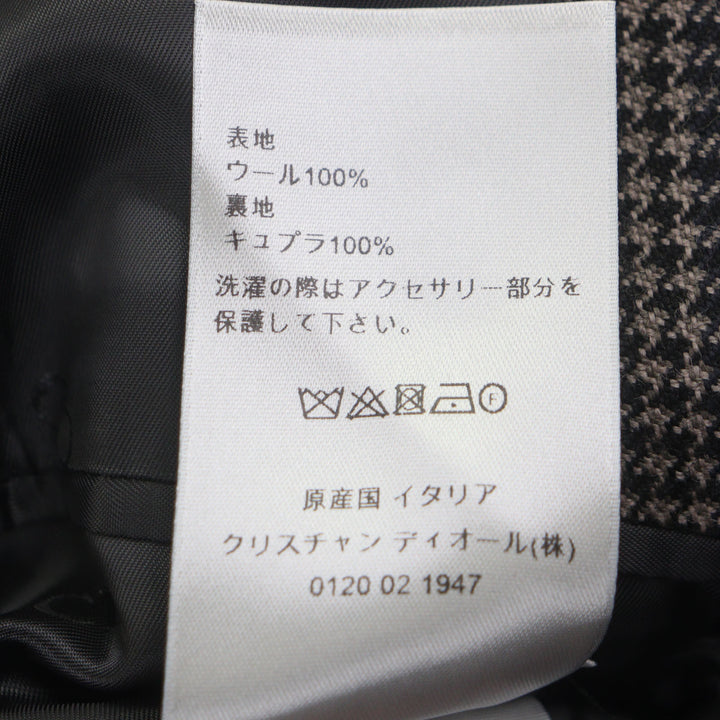 素晴らしいDIORコート ブラウンウール メンズ 46 293C381B5637