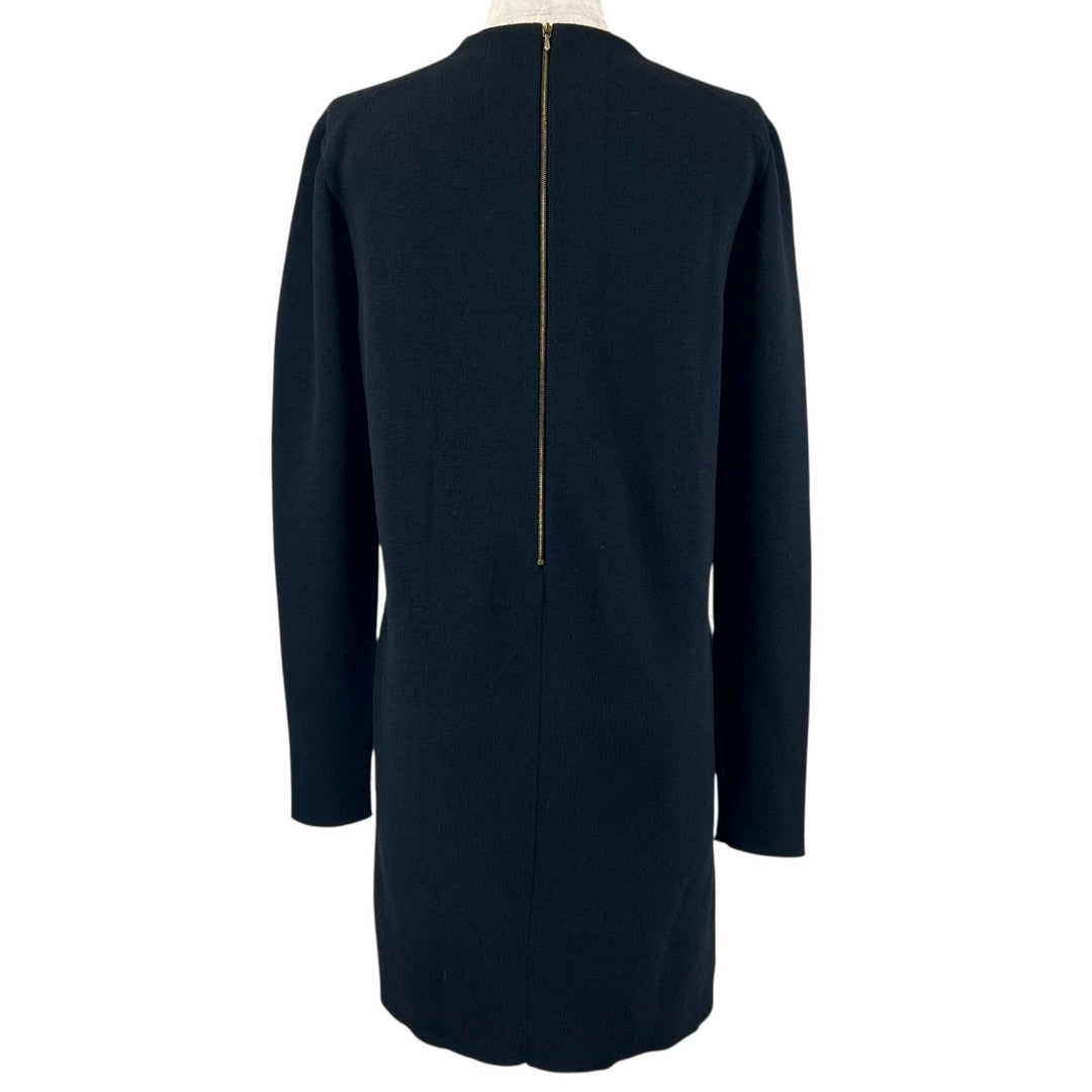 Great DRAWER one piece Back Zip Long Sleeve Knit black wool Women 1